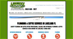 Desktop Screenshot of libertyplumbingandseptic.com