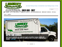 Tablet Screenshot of libertyplumbingandseptic.com